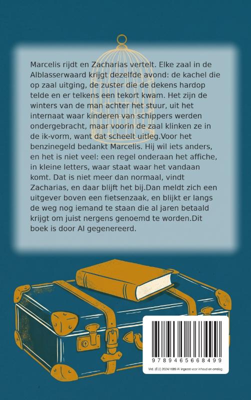 Achterkant van Ik rijd hem