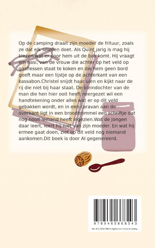 Achterkant van Twaalf gram trassi