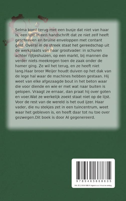 Achterkant van Papier heeft nooit iets gedragen