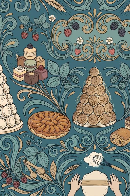 Achterkant van Franse patisserie