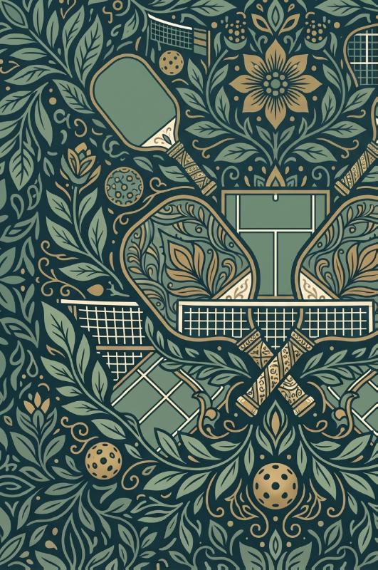 Achterkant van Pickleball