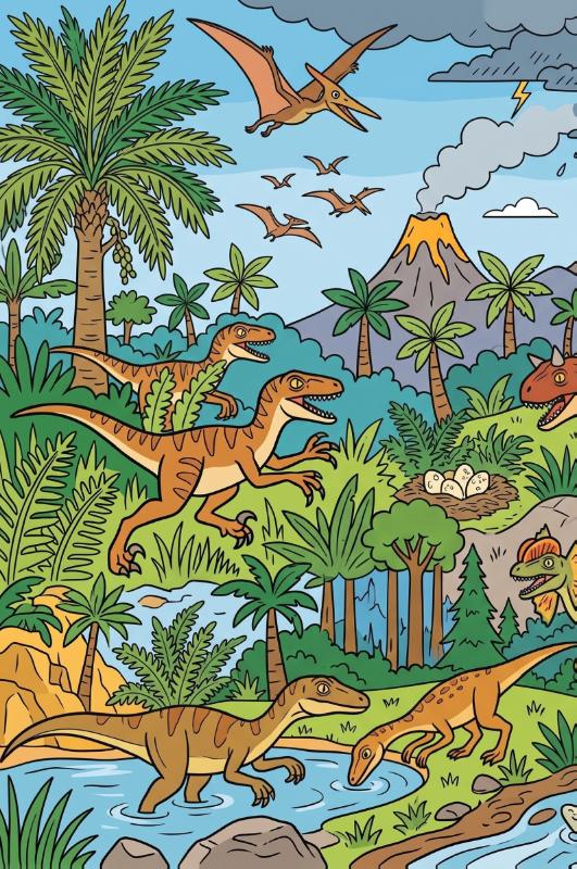 Achterkant van Roofdinosaurussen