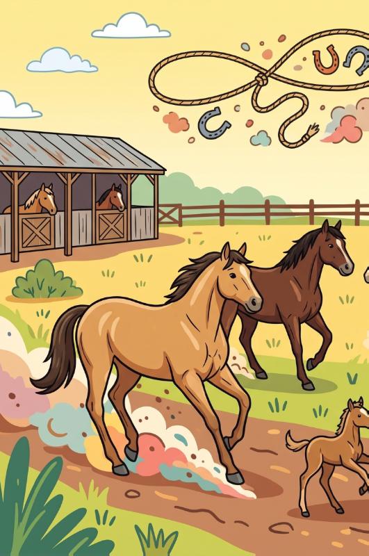 Achterkant van Quarter horses