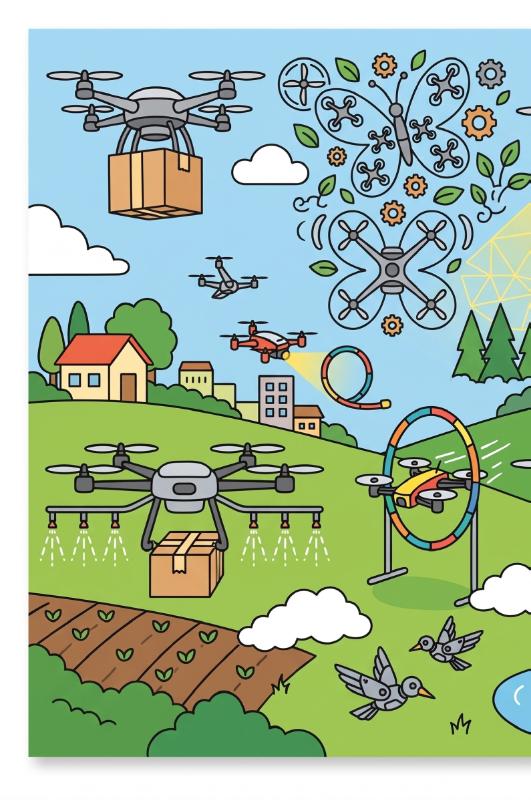 Achterkant van Drones