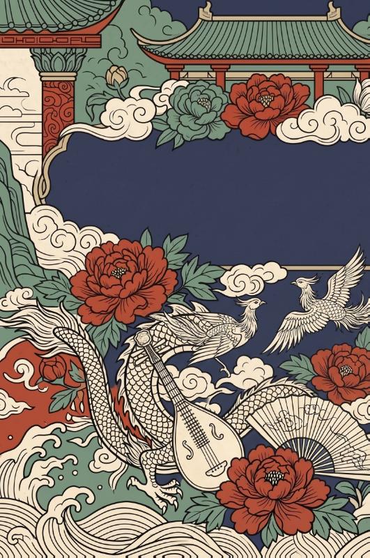 Achterkant van Het oude China