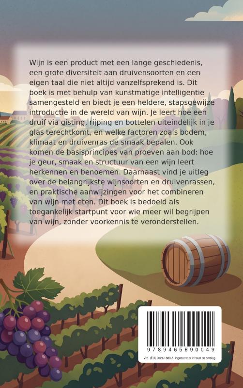 Achterkant van Leren over Wijn: Van Druif tot Glas