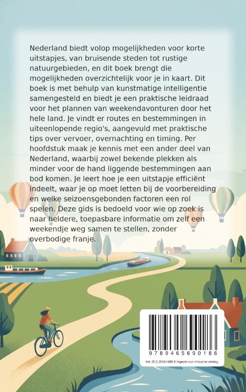 Achterkant van Weekendavonturen door Nederland: De Complete Gids