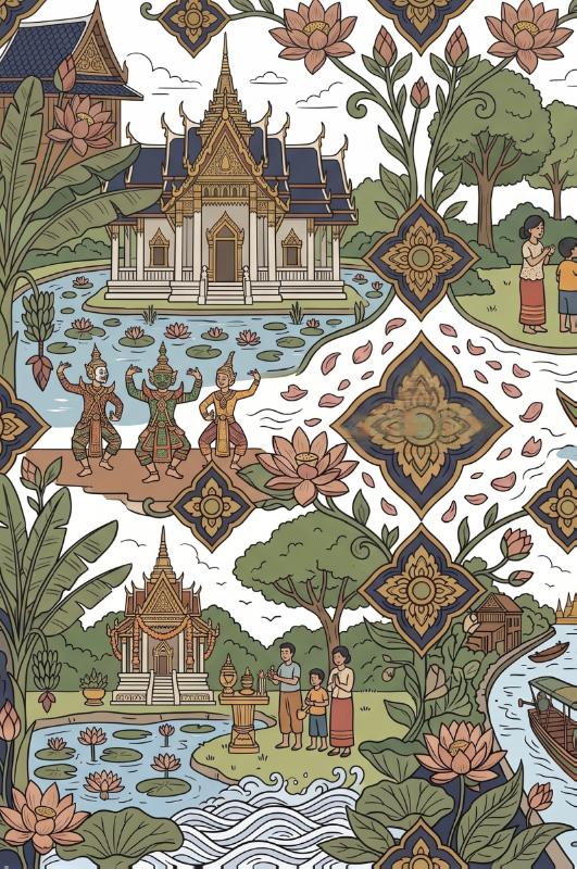 Achterkant van Bangkok