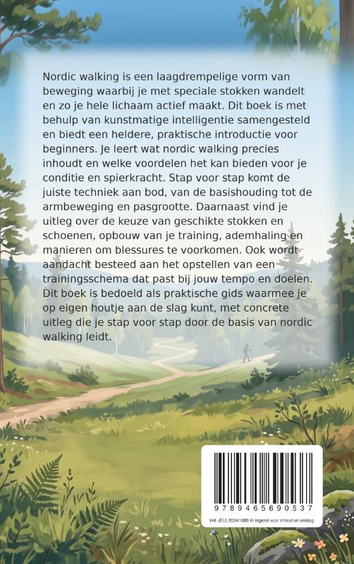 Achterkant van Nordic Walking voor Beginners