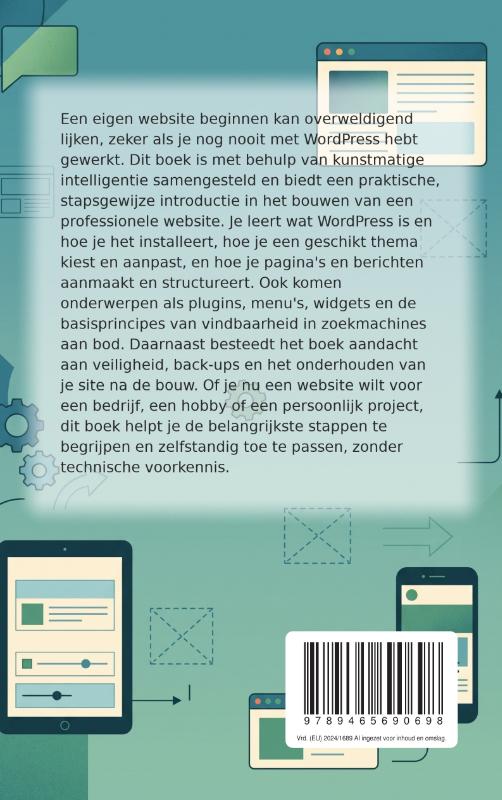 Achterkant van Zelf een Website Maken met WordPress