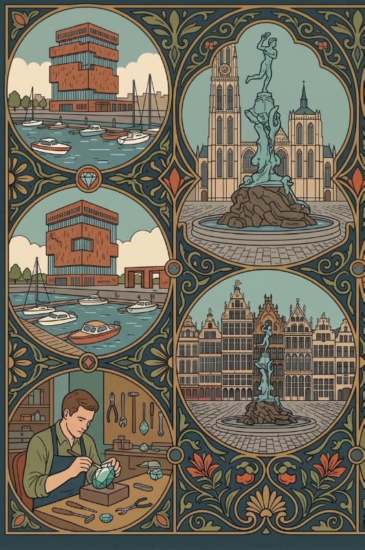 Achterkant van Antwerpen