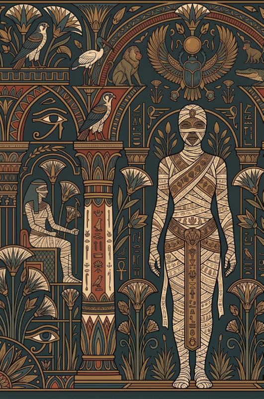 Achterkant van Mummies