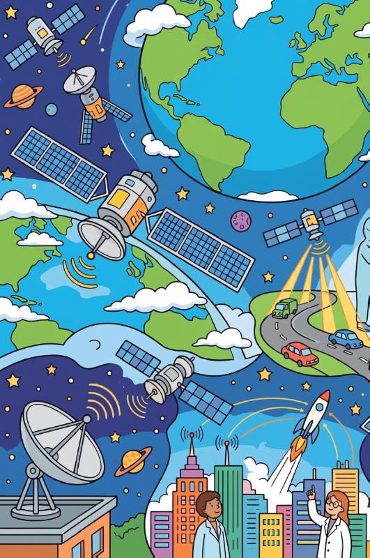 Achterkant van Satellieten