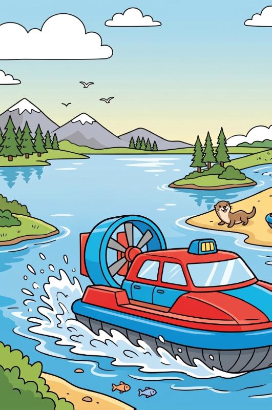 Achterkant van Hovercrafts