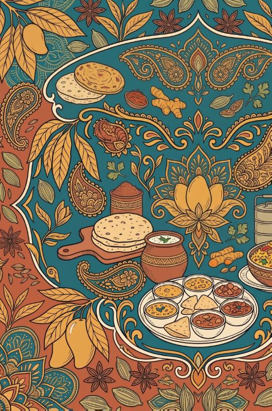 Achterkant van De Indiase keuken