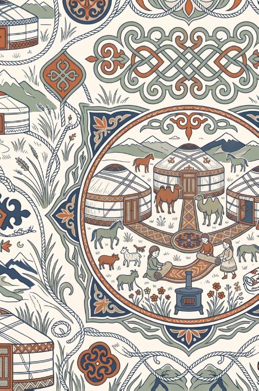 Achterkant van Yurts