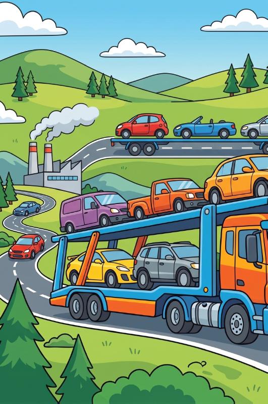 Achterkant van Autotransporters