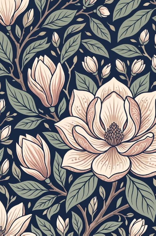 Achterkant van Magnolia's