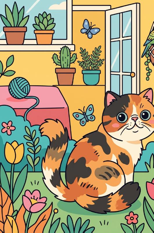 Achterkant van Exotische korthaarkatten