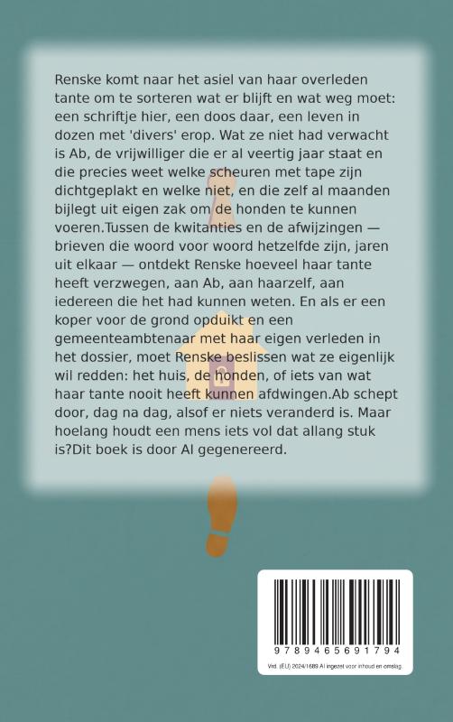 Achterkant van Blijft hier