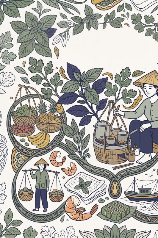 Achterkant van De Vietnamese keuken