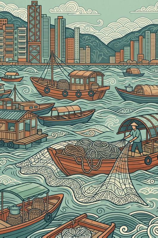 Achterkant van Hongkong