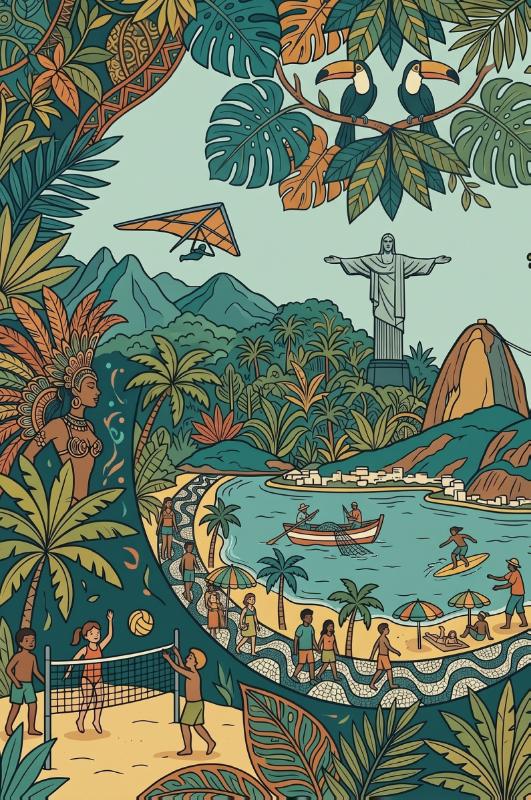 Achterkant van Rio de Janeiro