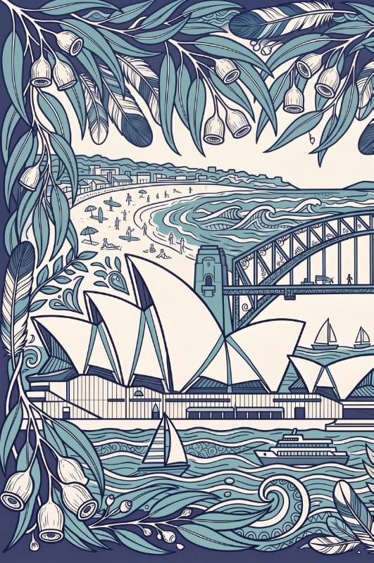 Achterkant van Sydney
