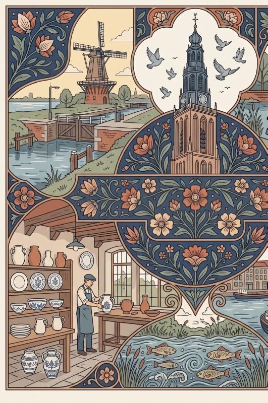 Achterkant van Dordrecht
