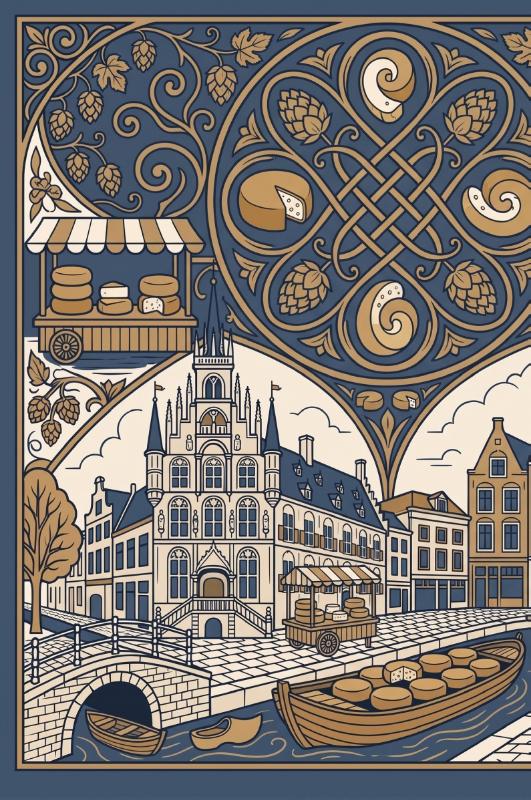 Achterkant van Gouda