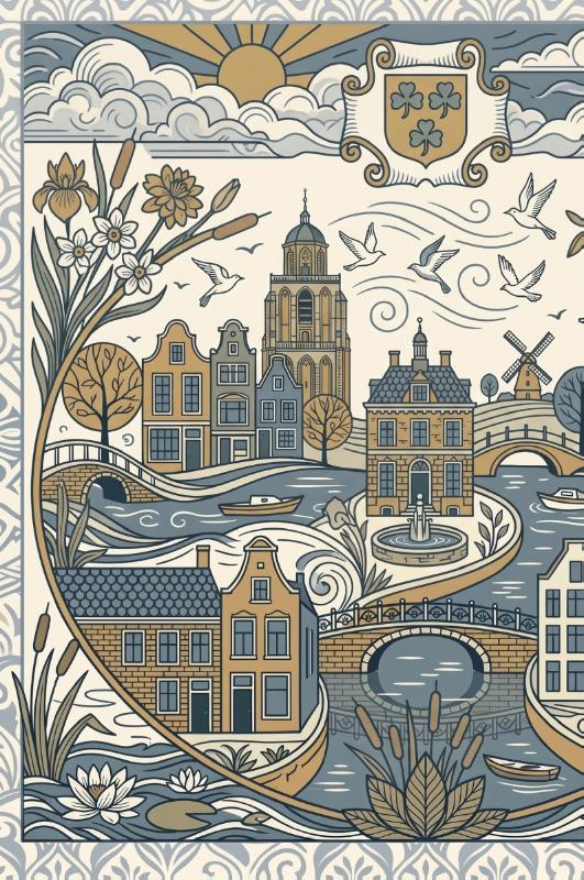 Achterkant van Leeuwarden