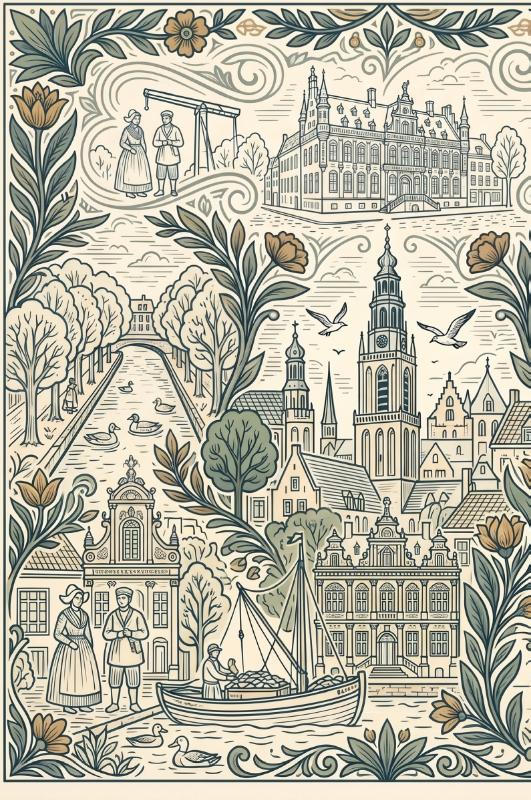 Achterkant van Middelburg