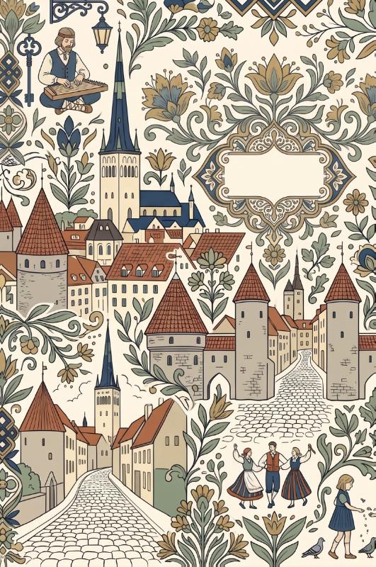 Achterkant van Tallinn