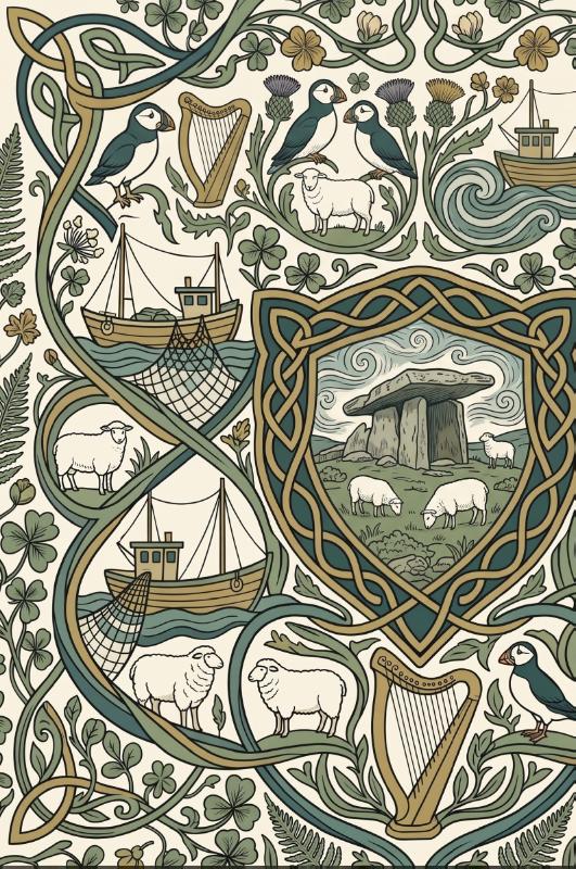Achterkant van Ierland