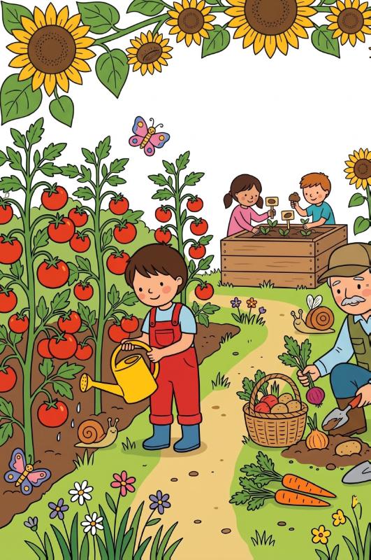 Achterkant van De moestuin