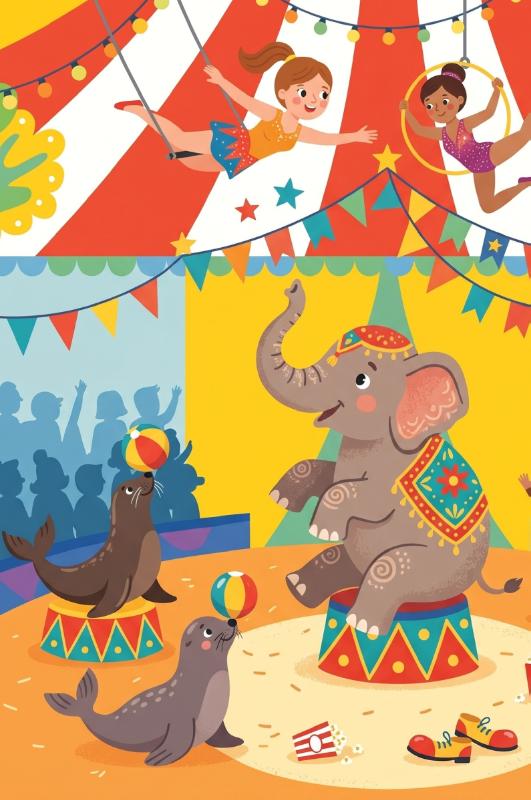 Achterkant van Het circus
