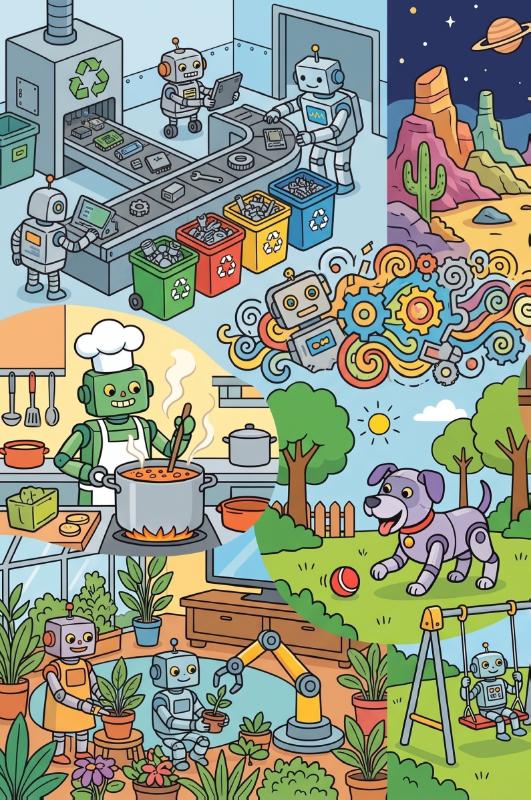 Achterkant van Robots