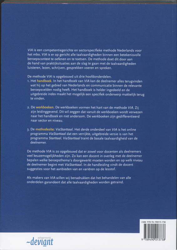 Achterkant van Werkboek