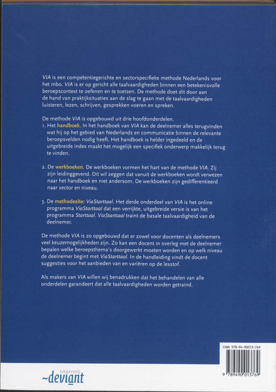 Achterkant van Werkboek