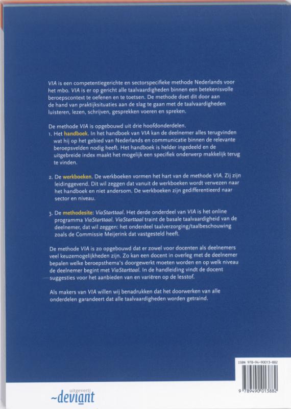 Achterkant van Werkboek