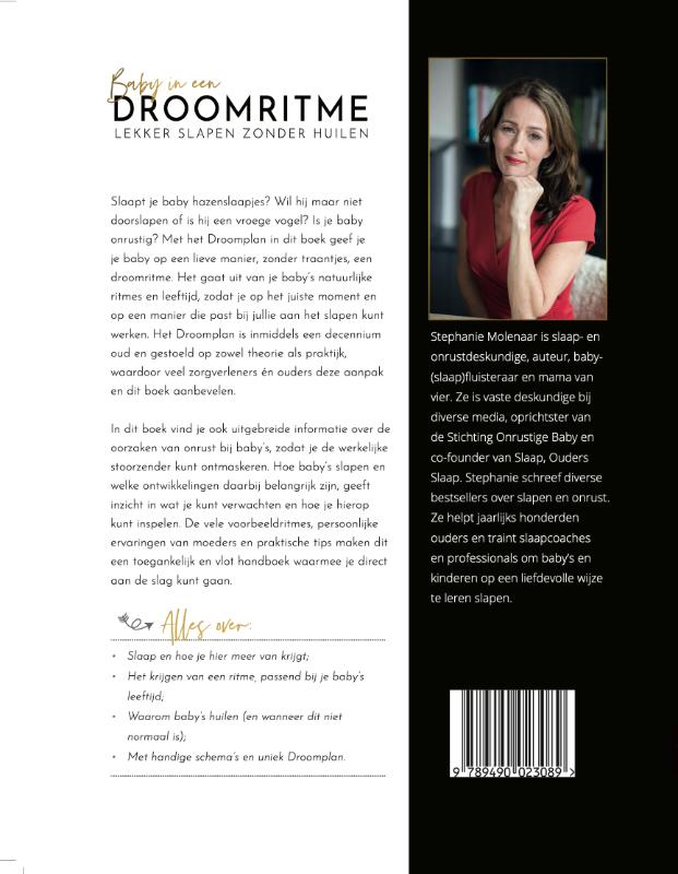 Achterkant van Baby in een droomritme