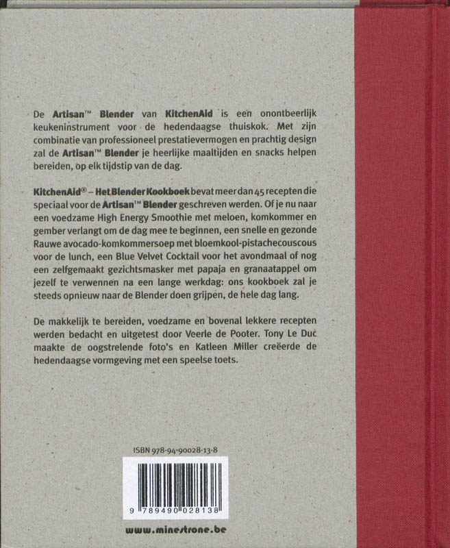 Achterkant van Het Blender Kookboek