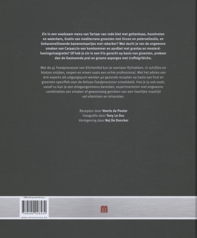 Achterkant van Het foodprocessor kookboek