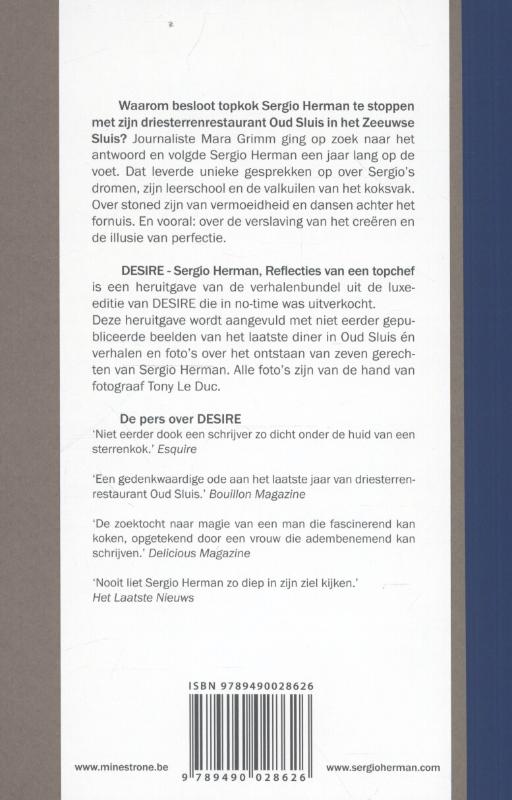 Achterkant van Desire, Sergio Herman
