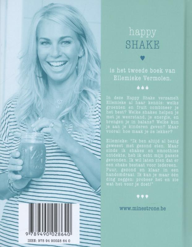 Achterkant van Happy shake