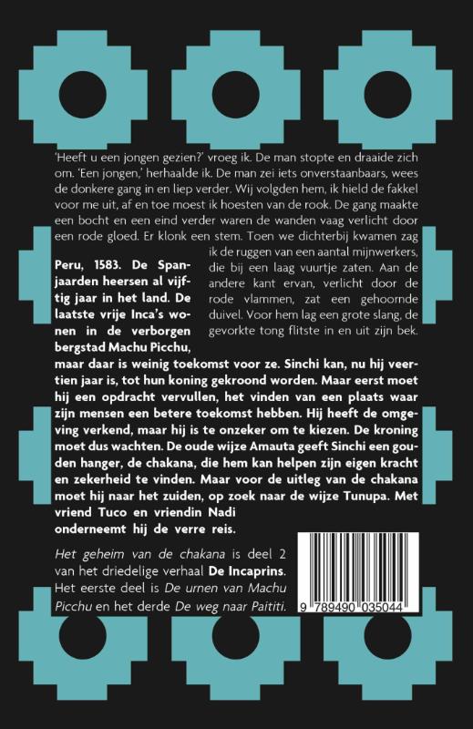 Achterkant van Het geheim van de chakana