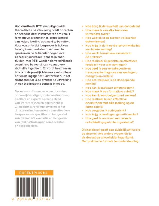 Achterkant van Handboek RTTI