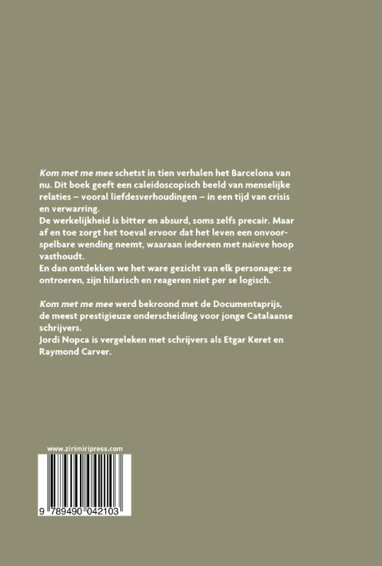 Achterkant van Kom met me mee
