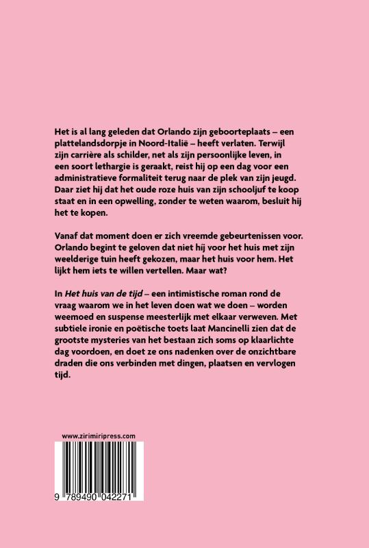Achterkant van Het huis van de tijd