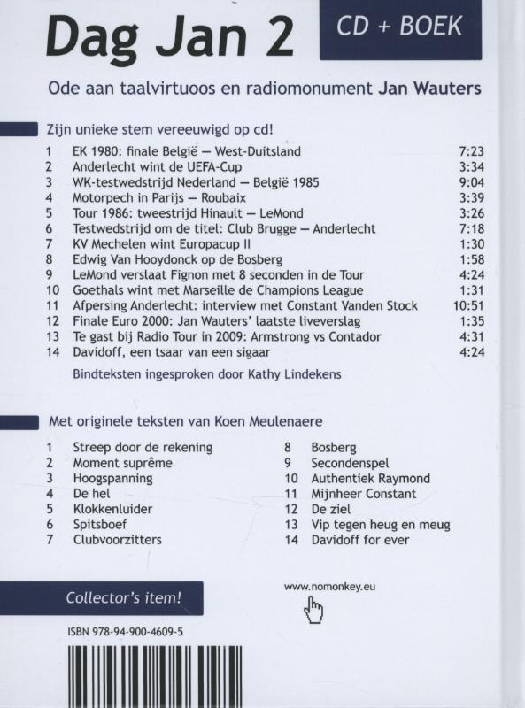 Achterkant van Dag Jan